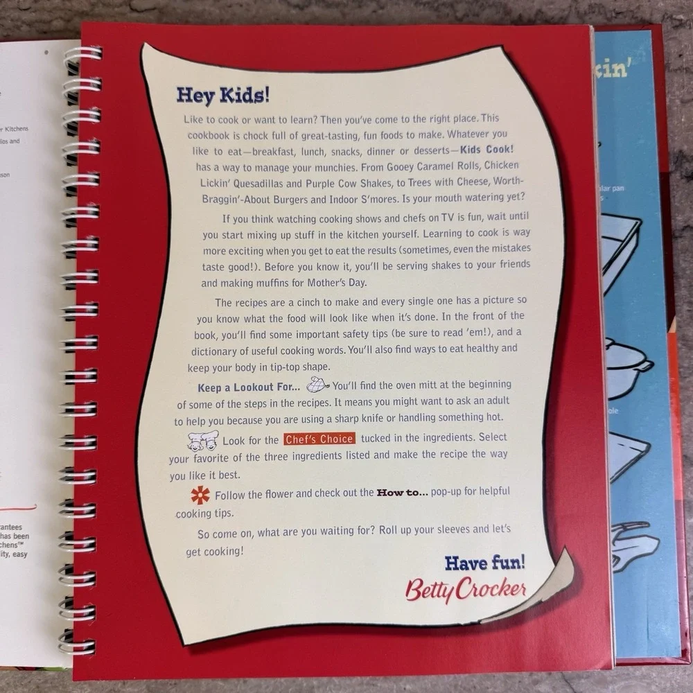 Betty Crocker Kids Cook! - Hardcover-spiral By Betty Crocker - GOOD